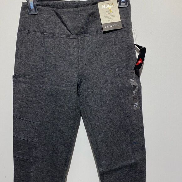 Mudd Women's Gray Double Knit FLX Ponte High Rise Pull-on Leggings Small NWT - Picture 1 of 9